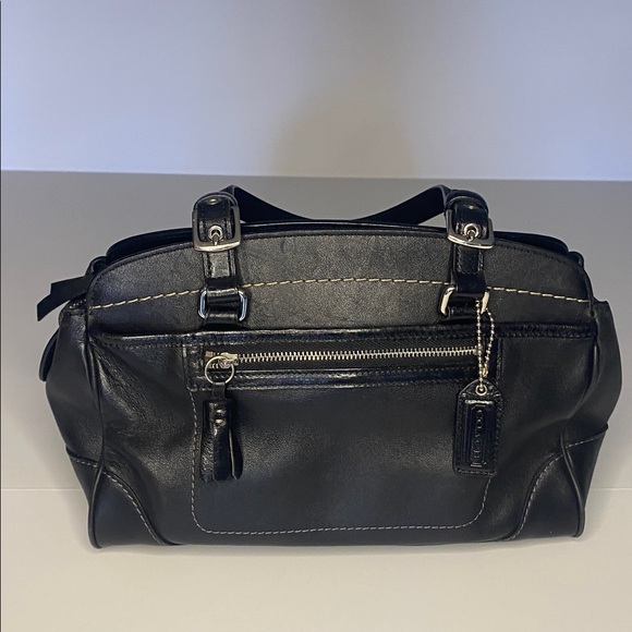 VTG Coach Hamilton Bag Black Leather - Picture 9 of 14